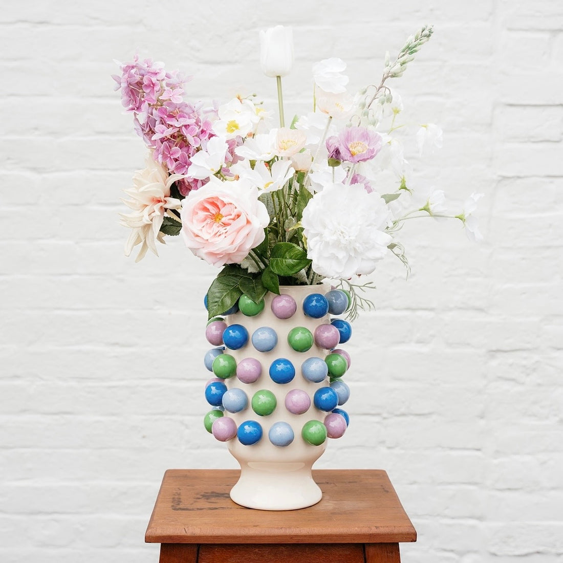 Large Bubble Vase - Blue, Green &amp; Purple