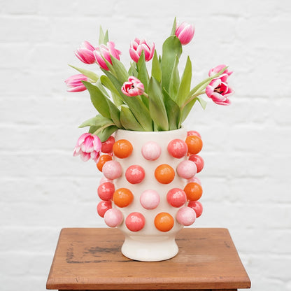 Small Bubble Vase - Pink &amp; Orange