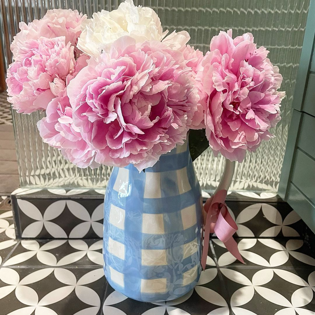 Large Jug - Cornflower Blue Gingham