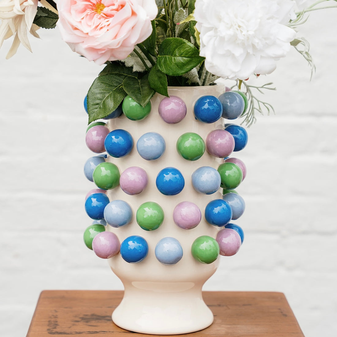 Large Bubble Vase - Blue, Green &amp; Purple