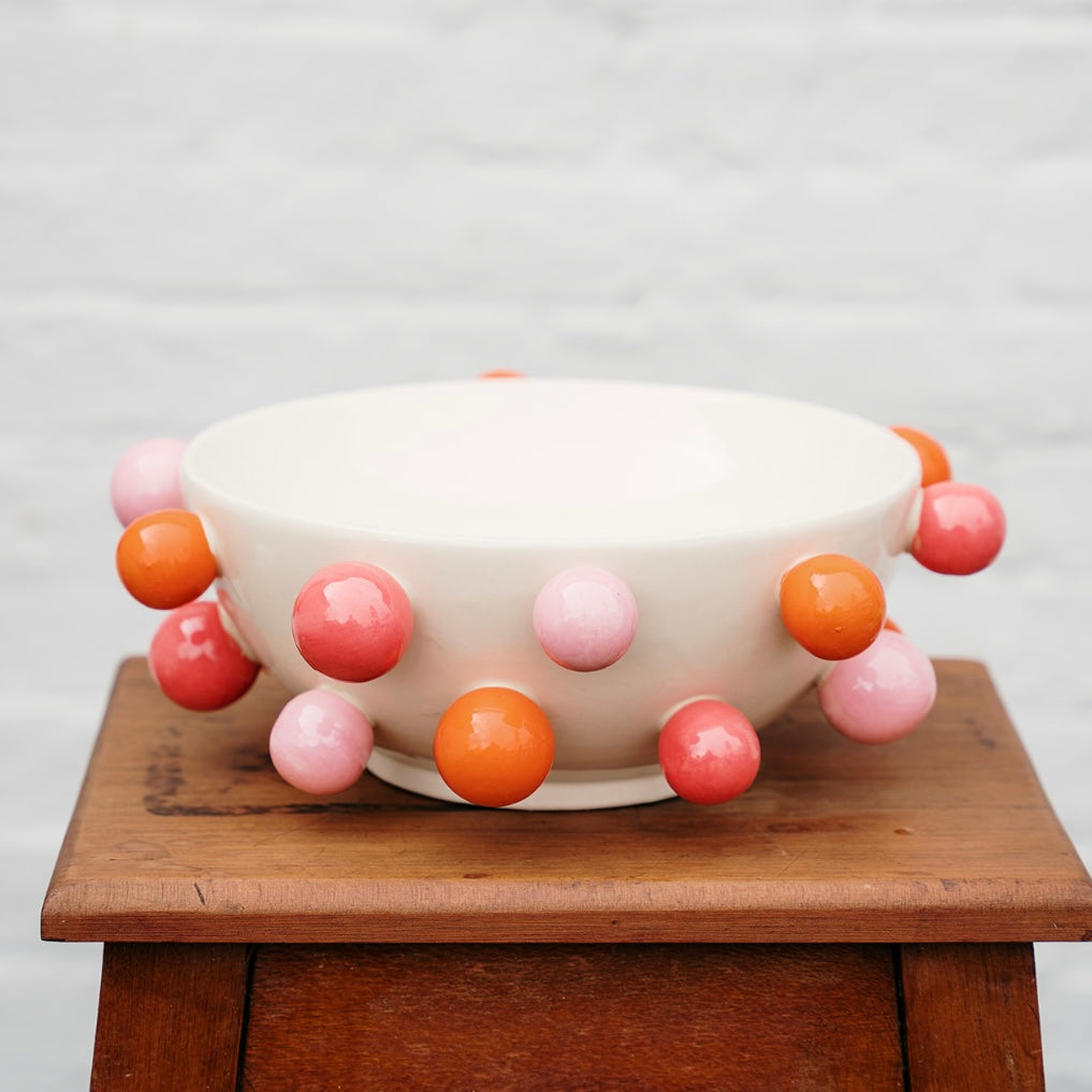 Bubble Bowl - Pink &amp; Orange