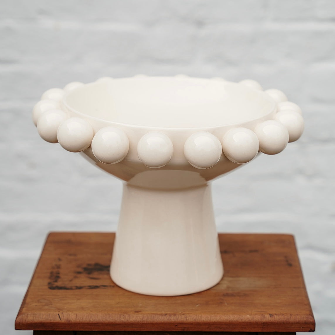 Bubble Footed Bowl - Ivory