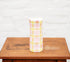 Small Colourful Ceramic Vase with Pink and Yellow Gingham Design | Ceramic Online Store