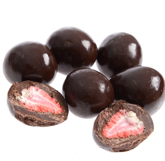 Chocolate Coated Freeze Dried Strawberries - White, Milk or Dark