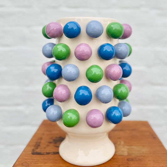 Large Bubble Vase - Blue, Green & Purple