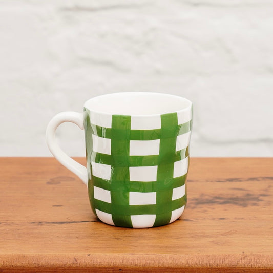 Mug - Forest Green Gingham