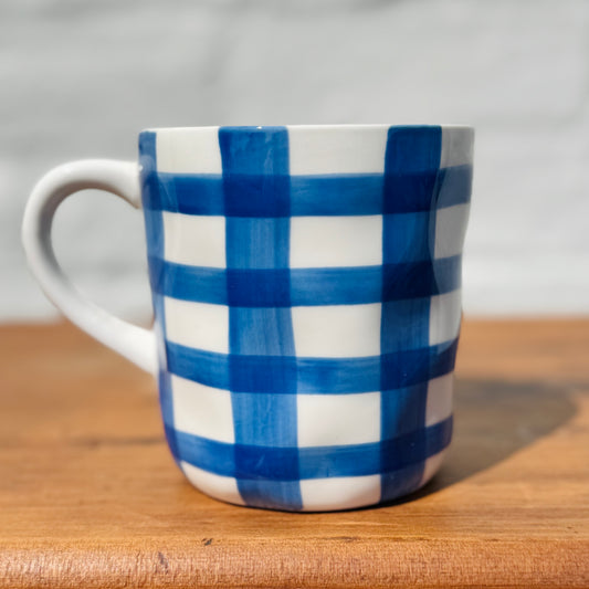 Mug - Classic Blue Gingham