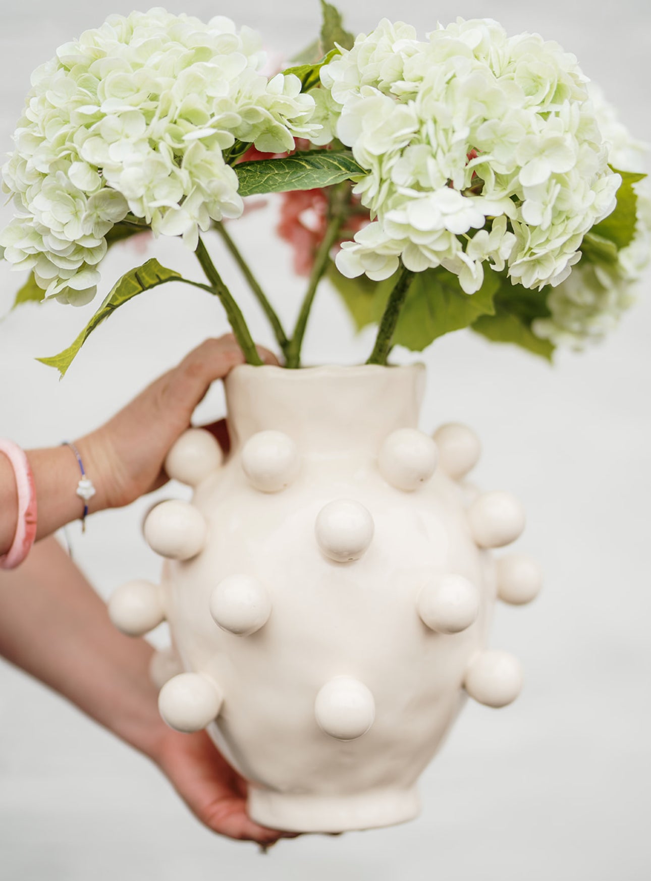 Round Bubble Vase - Ivory