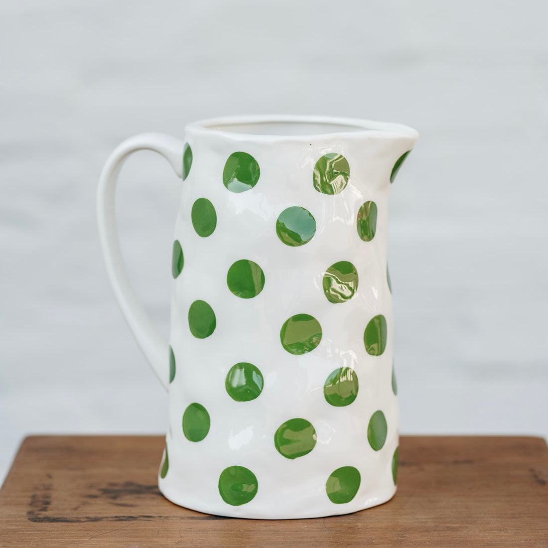 Medium Jug - Forest Green Spot