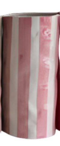 AUGUST PREORDER Large Vase - Pink Stripe