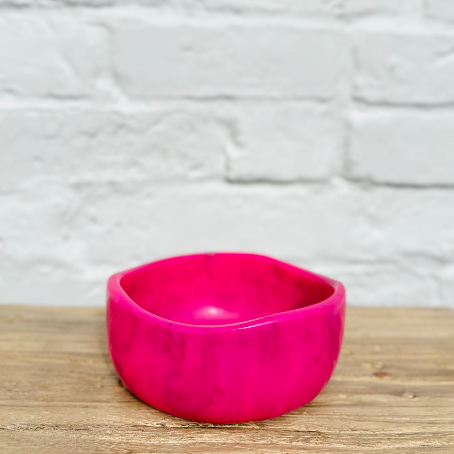 Resin Bowl - Hot Pink