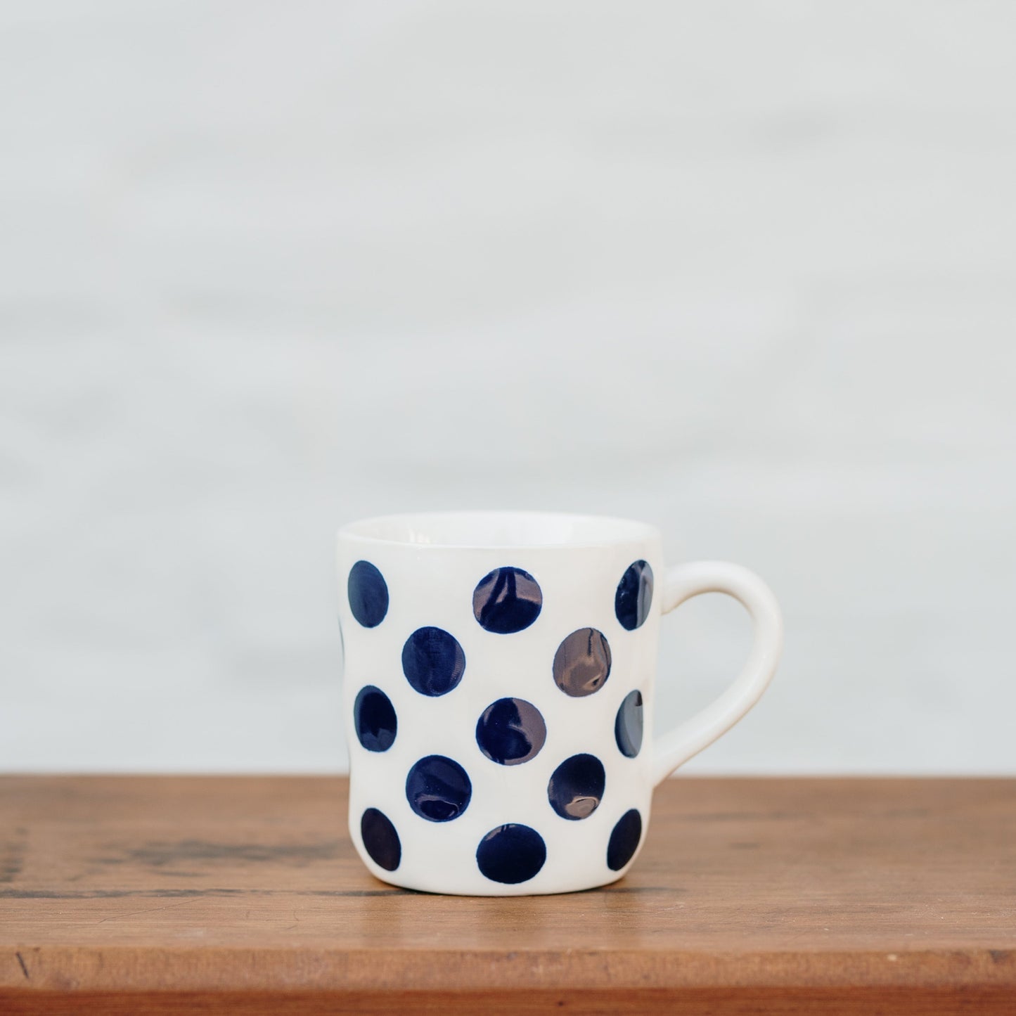 Navy spot mug