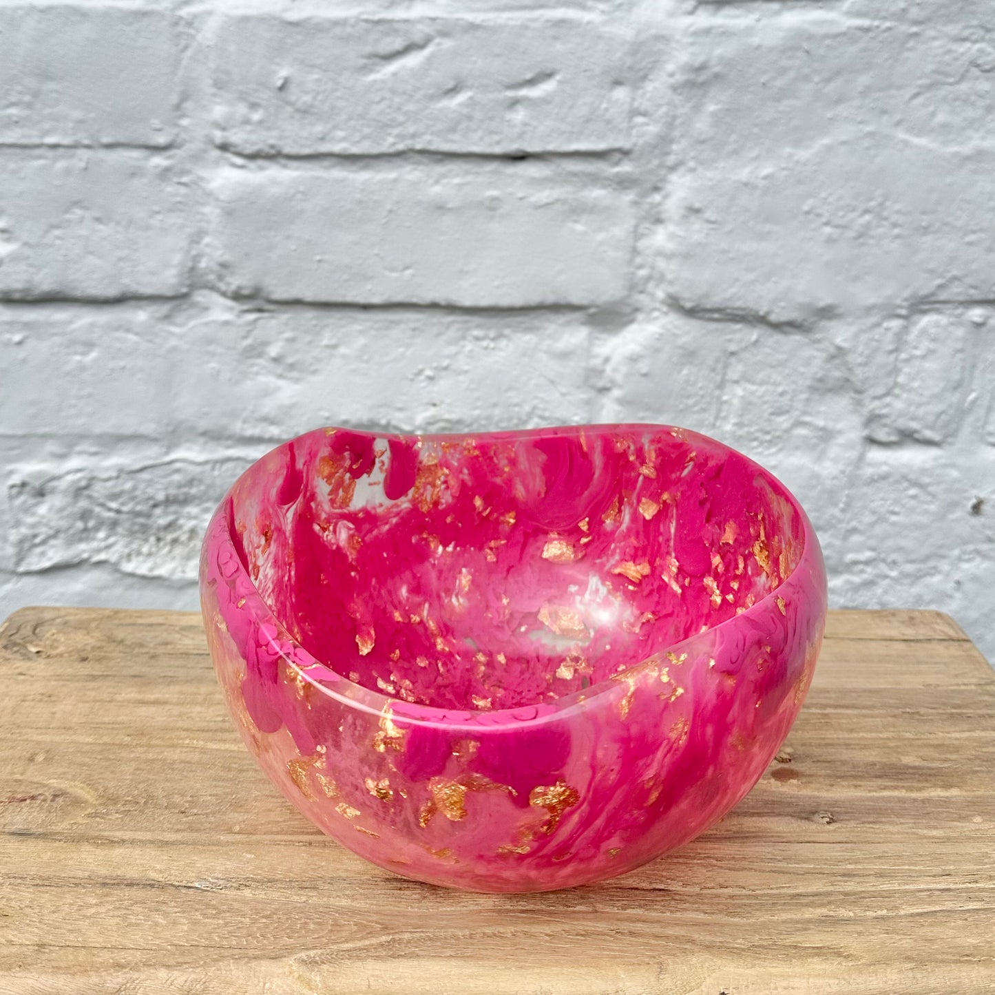 Medium Resin Bowl - Pink