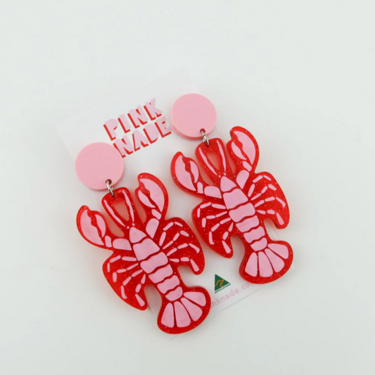 Lobster Dangle Earrings