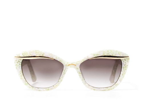 Conchella White Browline Sunglasses