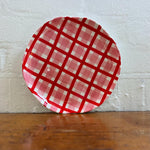 Pink & Red Gingham Plate - Pack of 4