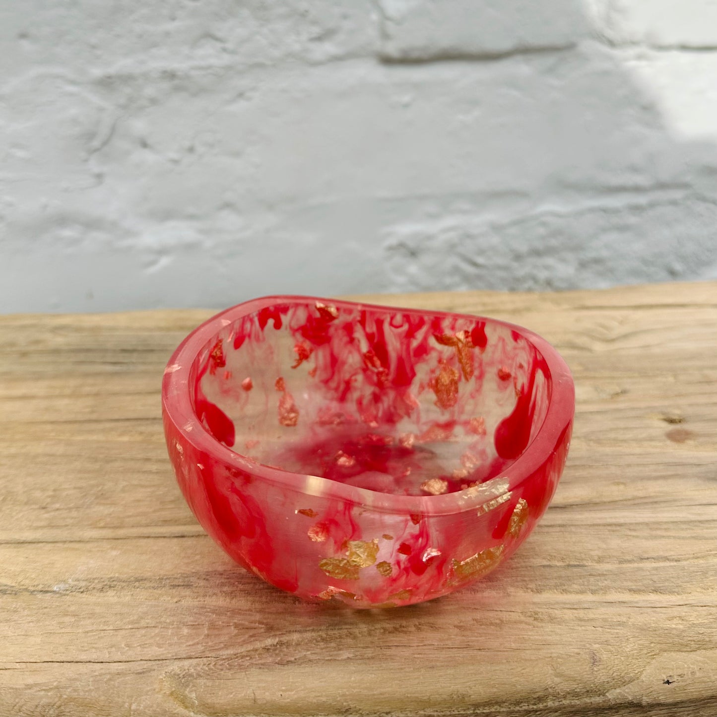 Small Resin Bowl - Dark Pink