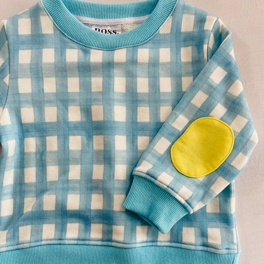 Gingham blue jumper